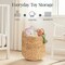 Best Choice Products 2-Piece Round Nesting Baskets W/Handles, Handwoven Water Hyacinth, Storage Organizer